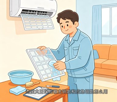 杰宝大王保险箱主钥匙和应急钥匙怎么用