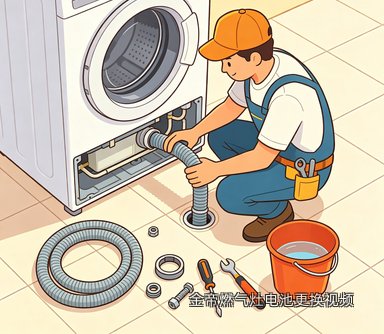 金帝燃气灶电池更换视频