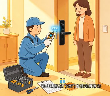 彩鲸锁防盗门上门维修选哪家好