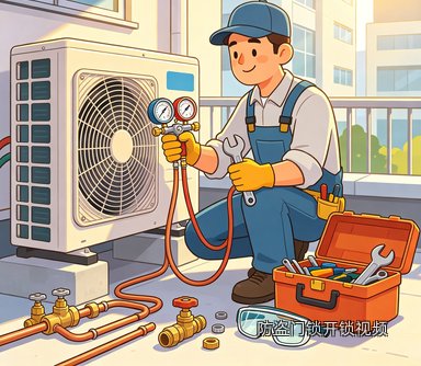 防盗门锁开锁视频