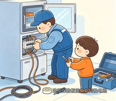 欧派保险柜没电如何换电池