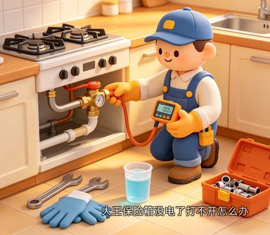 大王保险箱没电了打不开怎么办