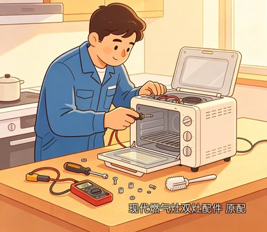 现代燃气灶双灶配件 原配