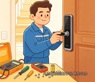 凡态指纹锁数字乱跳怎么办