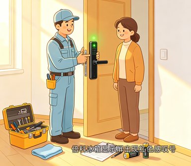 倍科冰箱显示屏出现红色感叹号