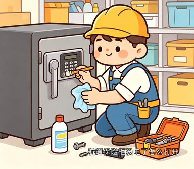 航通保险柜没电了怎么打开