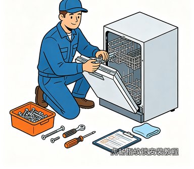 虎畅指纹锁安装教程