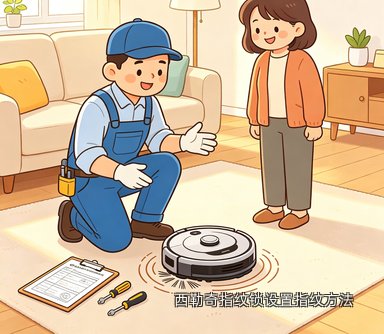 西勒奇指纹锁设置指纹方法