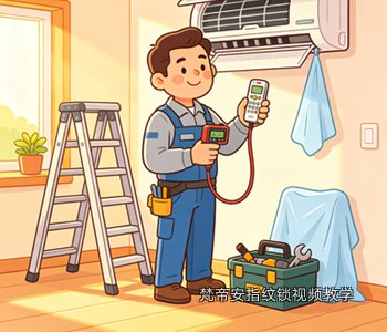 梵帝安指纹锁视频教学