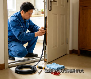 戴司指纹锁关闭撬锁开关