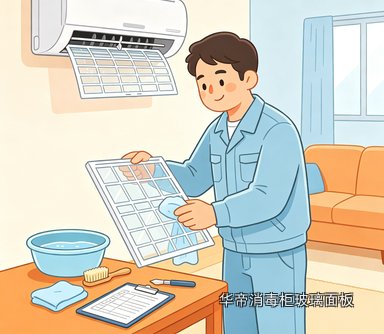 华帝消毒柜玻璃面板