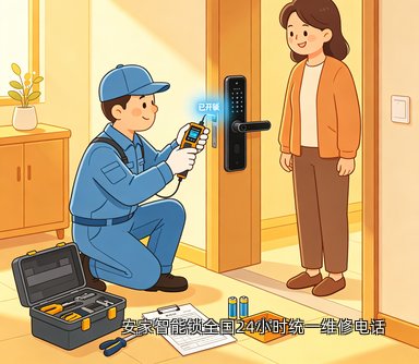 安家智能锁全国24小时统一维修电话