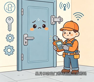 星月神防盗门密码锁怎么改密码