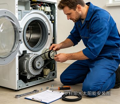 中科阳光太阳能安装图