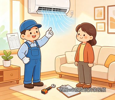 西屋w3指纹锁安装视频