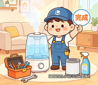 巴雷西热水器温度怎么调