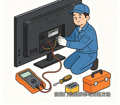 防盗门锁的拆卸与安装方法