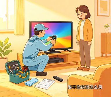 酷丰指纹锁怎么用