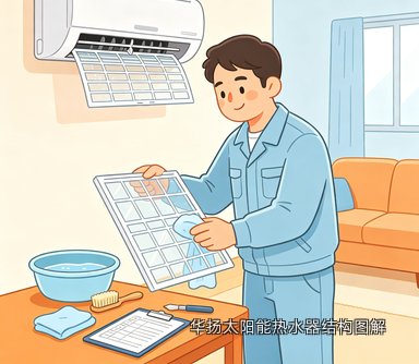 华扬太阳能热水器结构图解