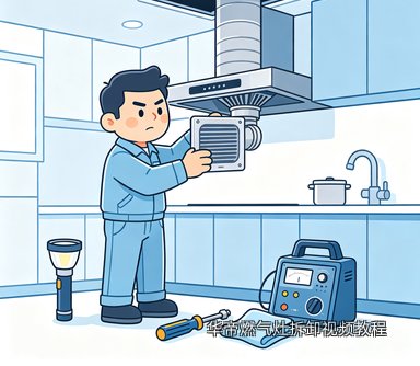 华帝燃气灶拆卸视频教程