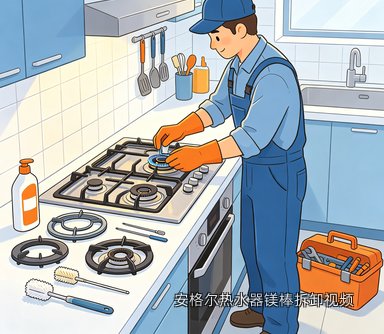 安格尔热水器镁棒拆卸视频