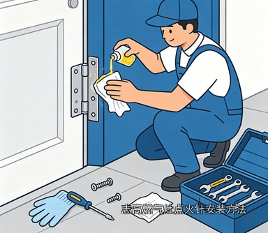 志高燃气灶点火针安装方法