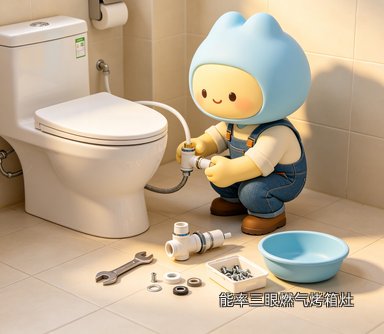 能率三眼燃气烤箱灶
