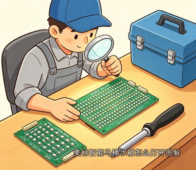 美标智能马桶水箱怎么打开图解