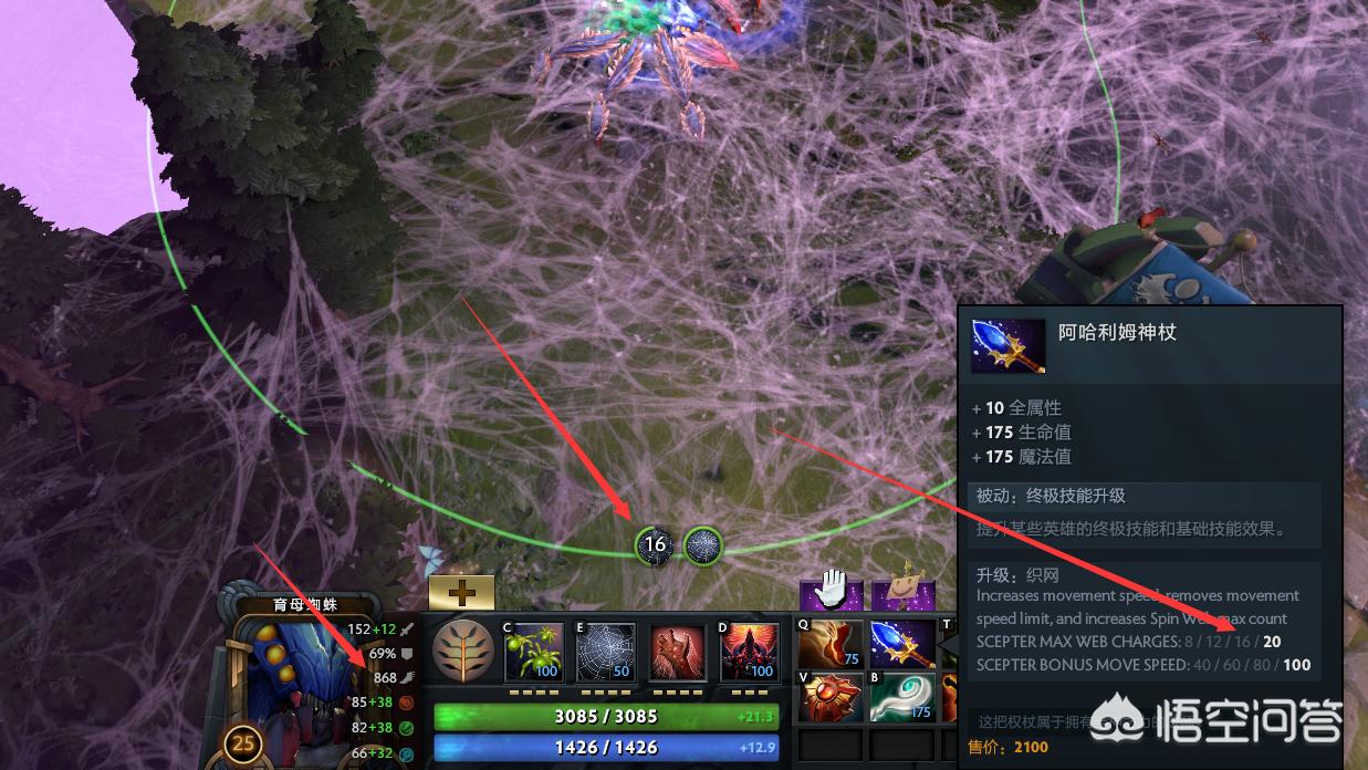 dota育母蜘蛛_DOTA育母蜘蛛出装