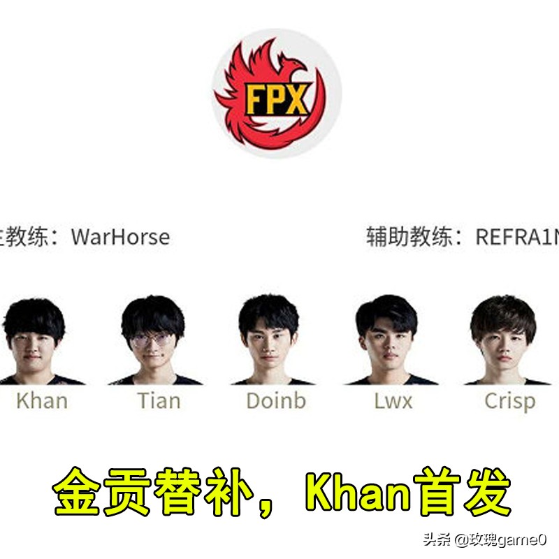 FPX公布首发阵容_fpx公布首发阵容最新