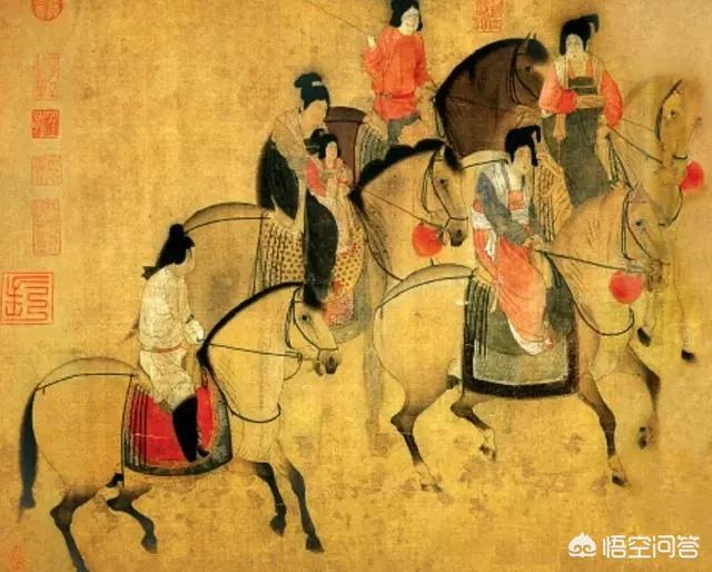 唐朝女性春游_唐朝女性春游图片