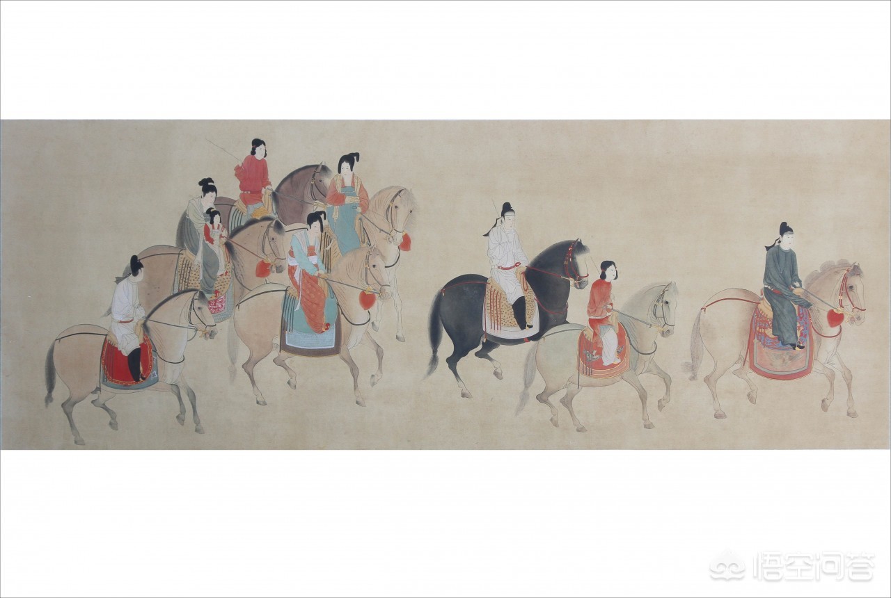 唐朝女性春游_唐朝女性春游图片